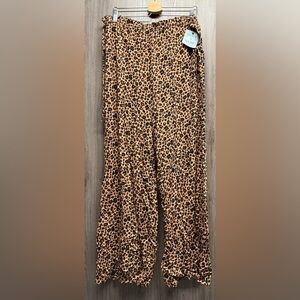 Leopard print cover up pants